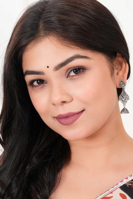 Women's Indian Bollywood Stylish AZ838-OXidised Earrings Traditional Ethnic Jhumka/Jhumki Earrings for Women - Unique Design -AZ838-OX-ER20