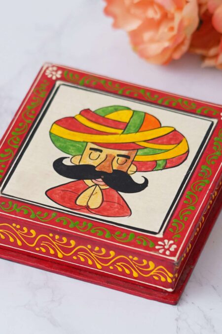 Rajasthani Wooden tea coaster